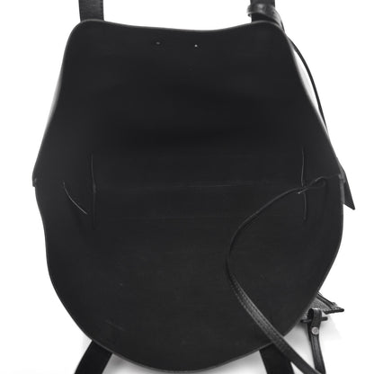 Saint Laurent Calfskin Heart Shopping Tote Black 6 of 7