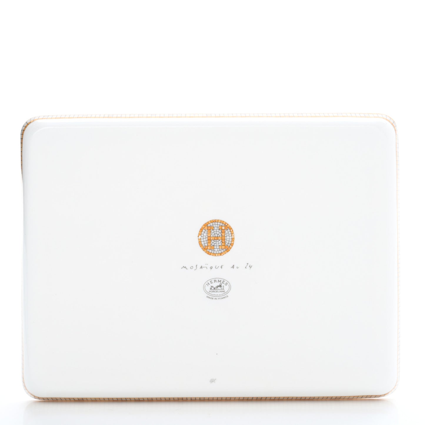 Porcelain Mosaique au 24 Gold Sushi Plate