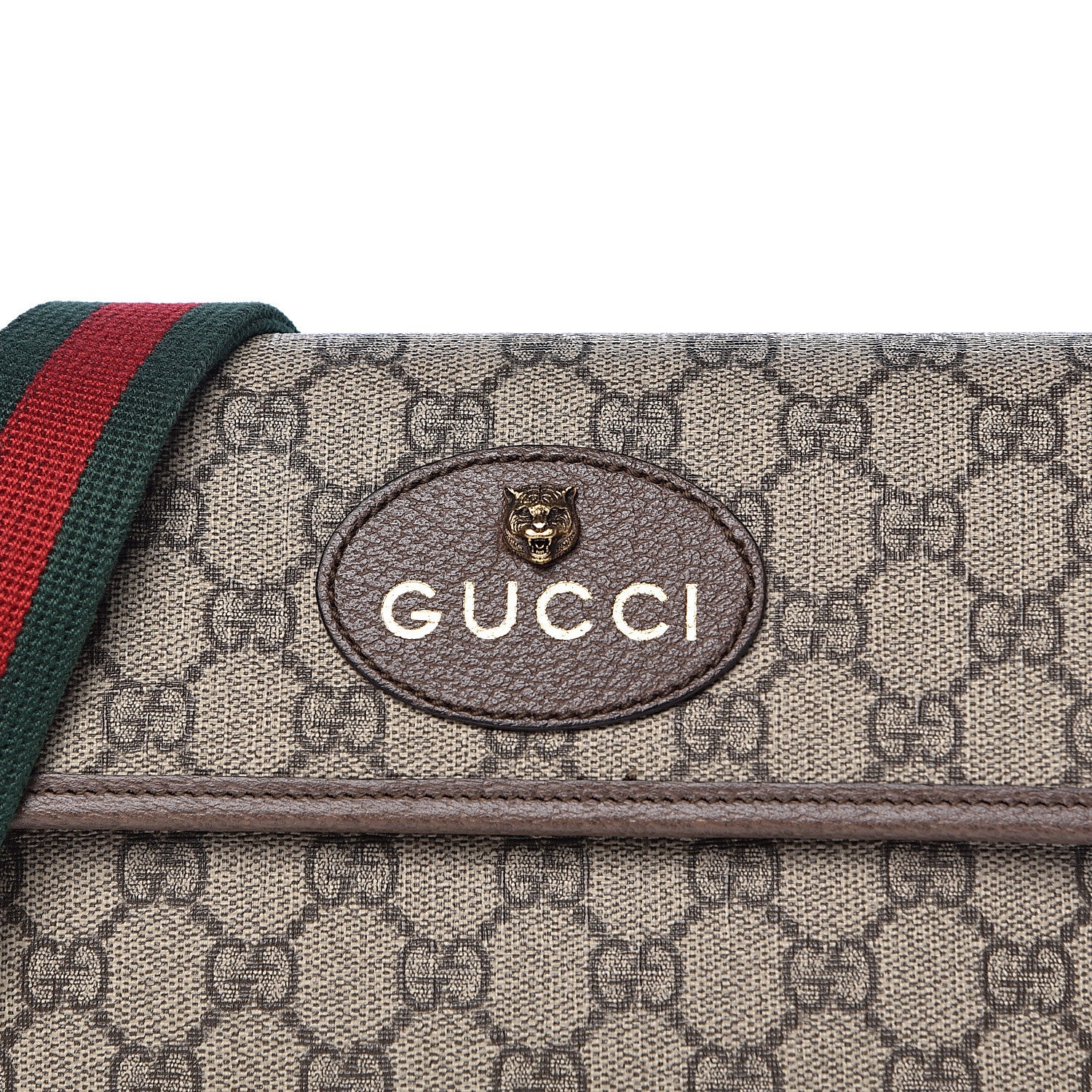 Gucci GG Supreme Monogram Neo Vintage Web Belt Bag Brown 8 of 11