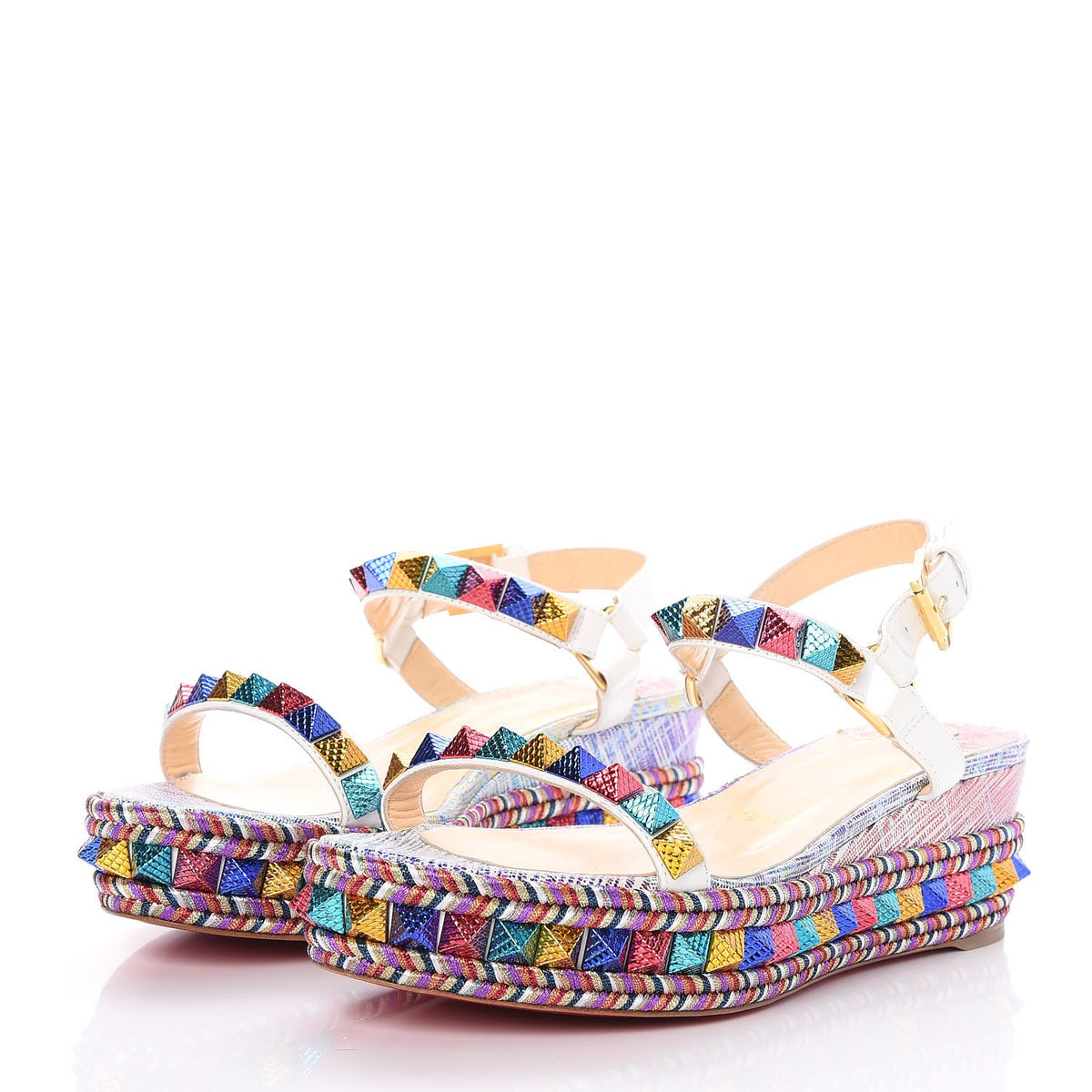 Christian Louboutin Specchio Vintage Pyraclou 60 Platform Sandals 
