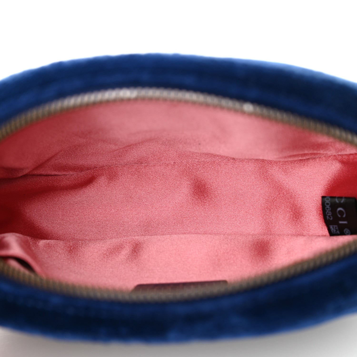 Gucci Velvet Matelasse GG Marmont Belt Bag Cobalt Blue 5 of 10