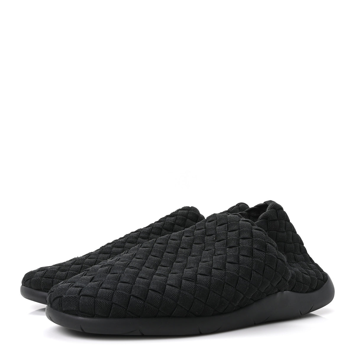 Bottega Veneta Intrecciato Women's Slip-On Sneakers 43.5 Black 4 of 9