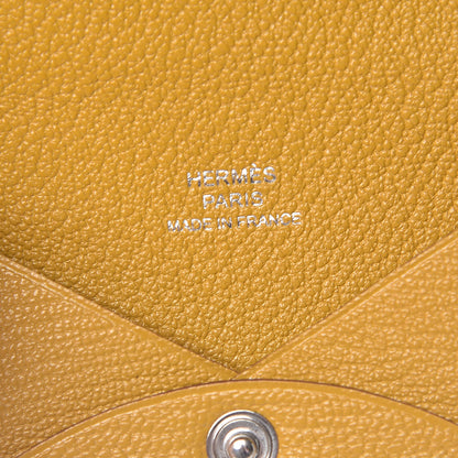 Hermes Chevre Mysore Calvi Card Case Jaune Ambre 6 of 8