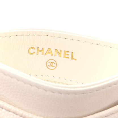 Chanel Caviar Quilted Card Holder White 6 of 9