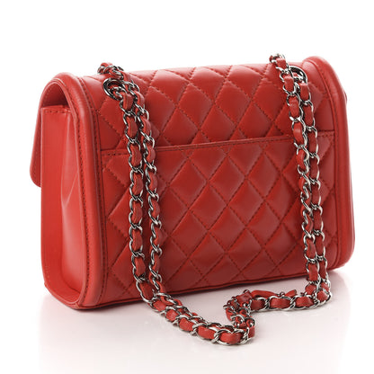 Chanel Lambskin Quilted Small Geometric Flap Red 2 of 9