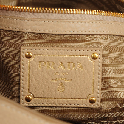 Prada Vitello Daino Tote Sabbia 6 of 8