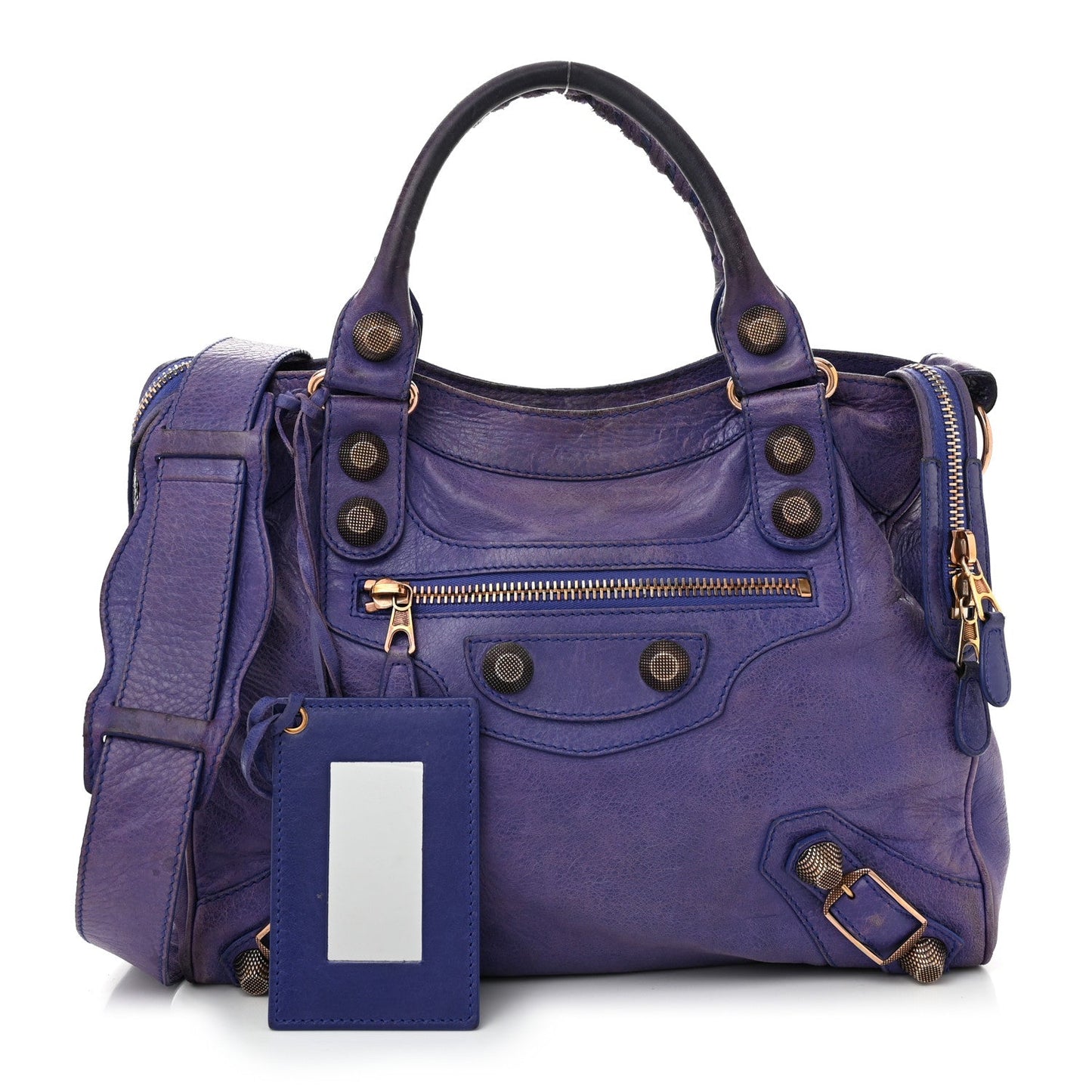 Agneau Giant 21 Rose Gold Hardware Velo Bleu Lavande