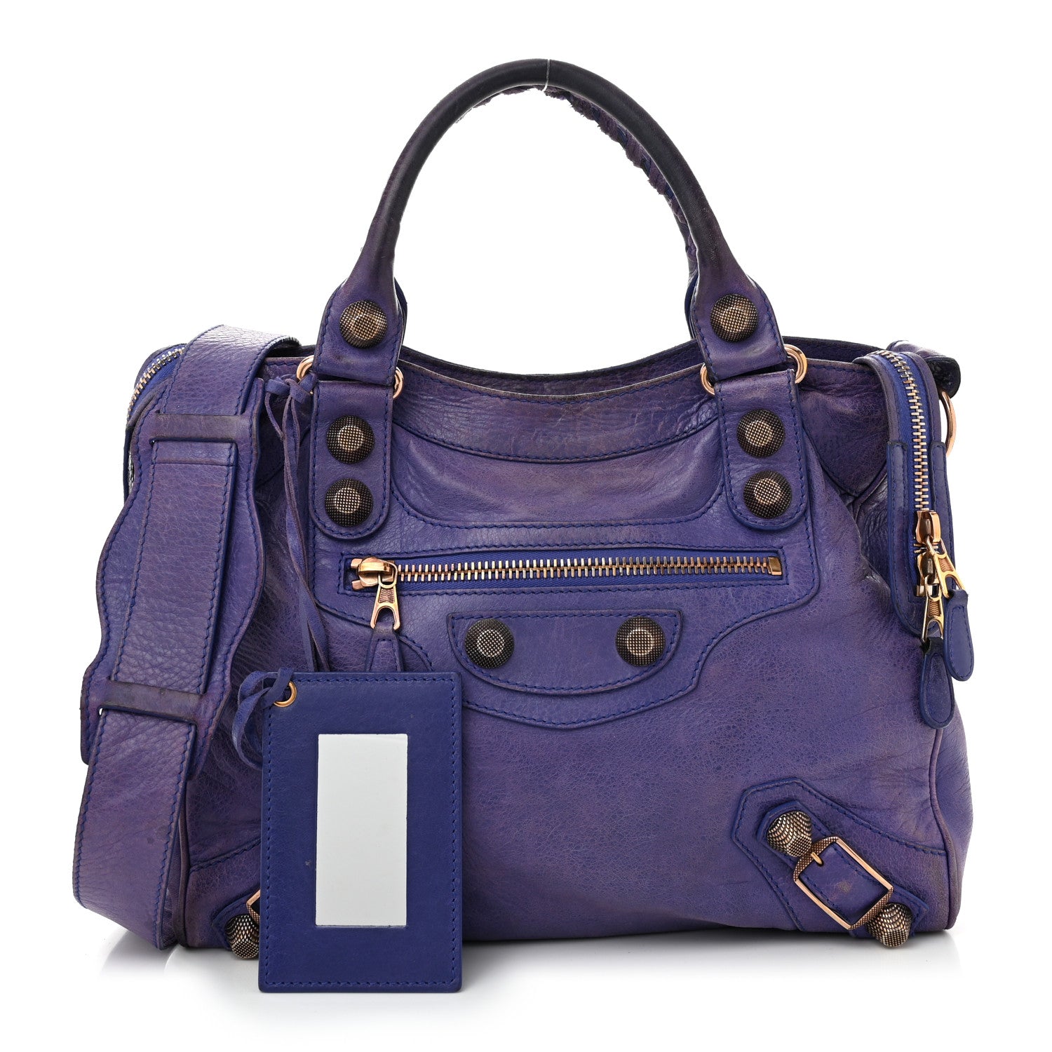 Balenciaga Agneau Giant 21 Rose Gold Hardware Velo Bleu Lavande 3 of 12