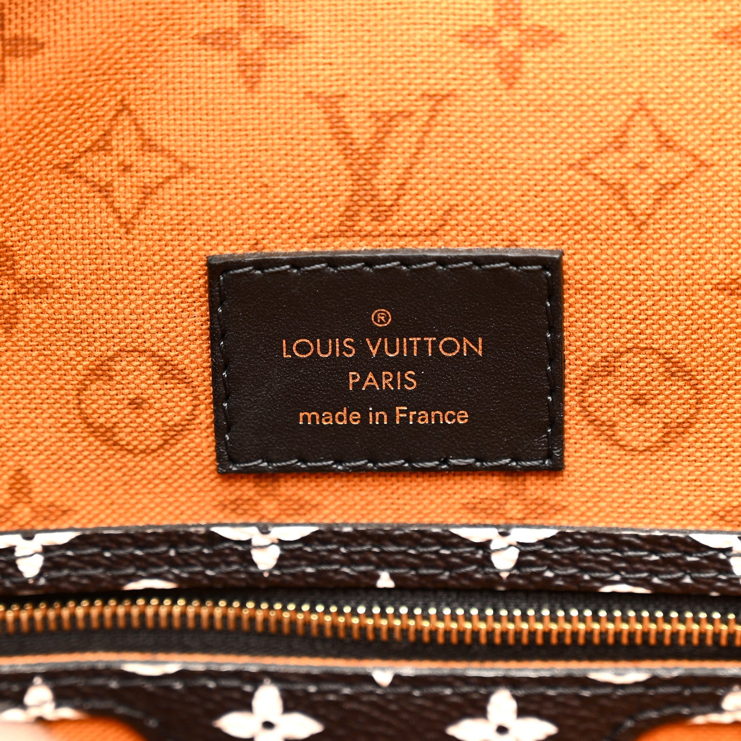 Louis Vuitton Monogram Giant Crafty Neverfull MM Creme Caramel 7 of 11