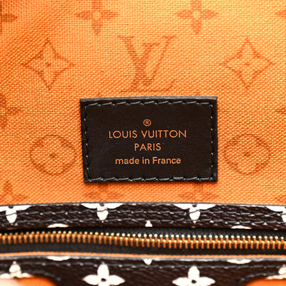 Louis Vuitton Monogram Giant Crafty Neverfull MM Creme Caramel 7 of 11