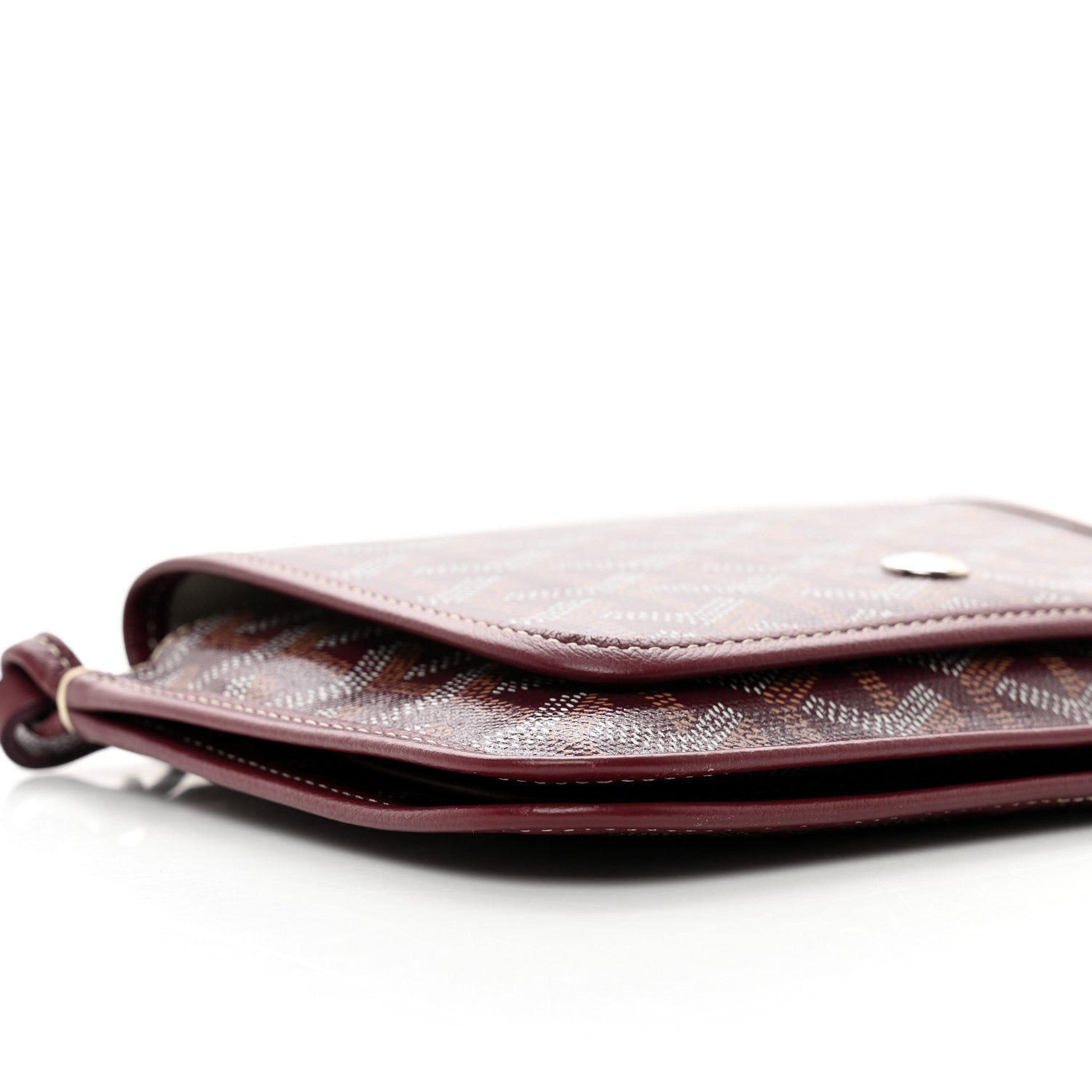 Goyard Goyardine Plumet Wallet Clutch Burgundy 10 of 11