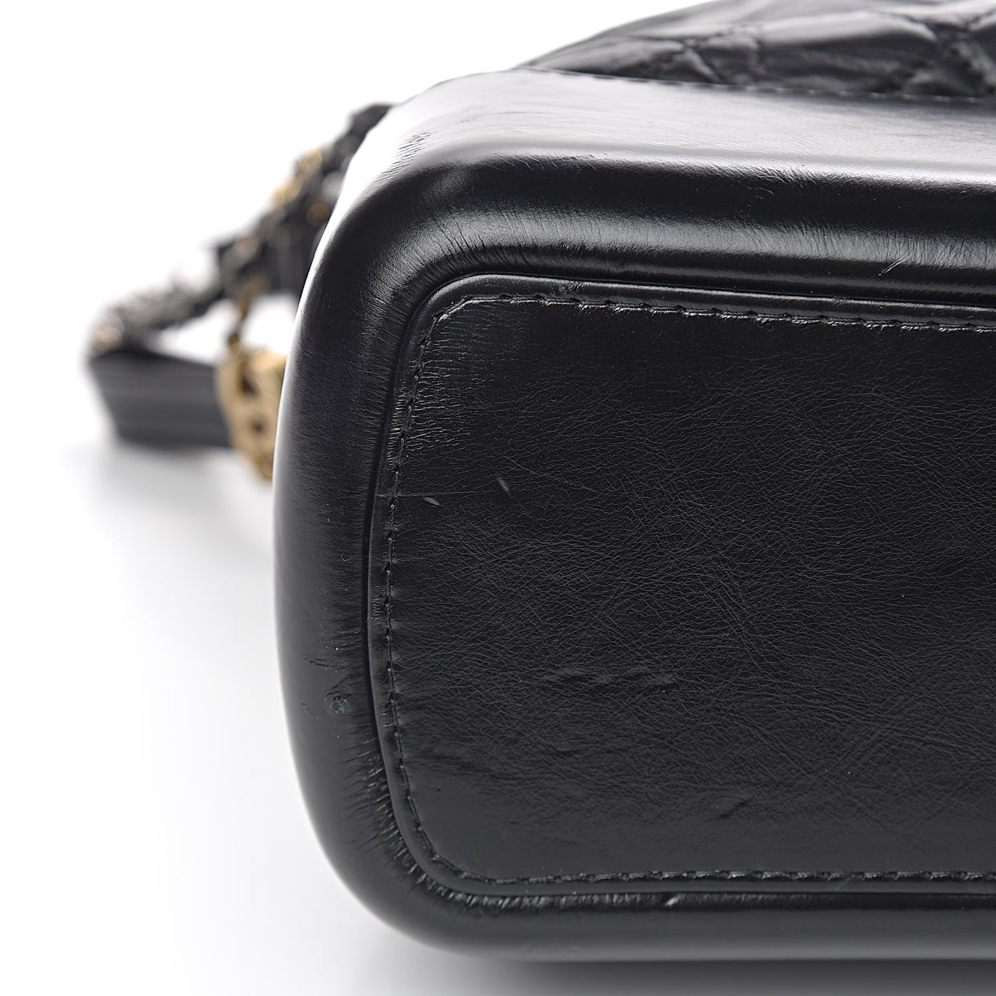 Calfskin Quilted Large Gabrielle Shopping Tote Black