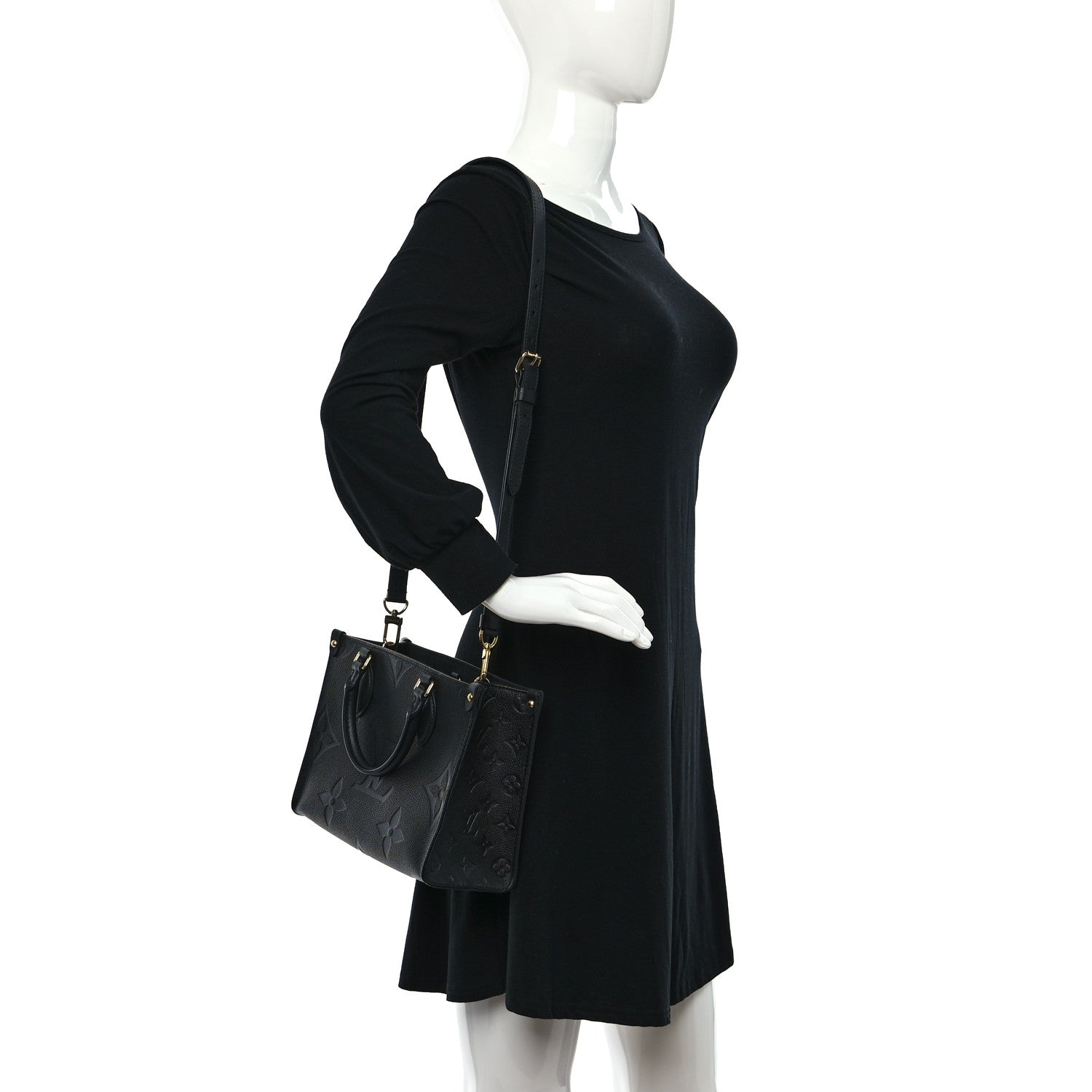Louis Vuitton Empreinte Monogram Giant Onthego PM Black 3 of 9