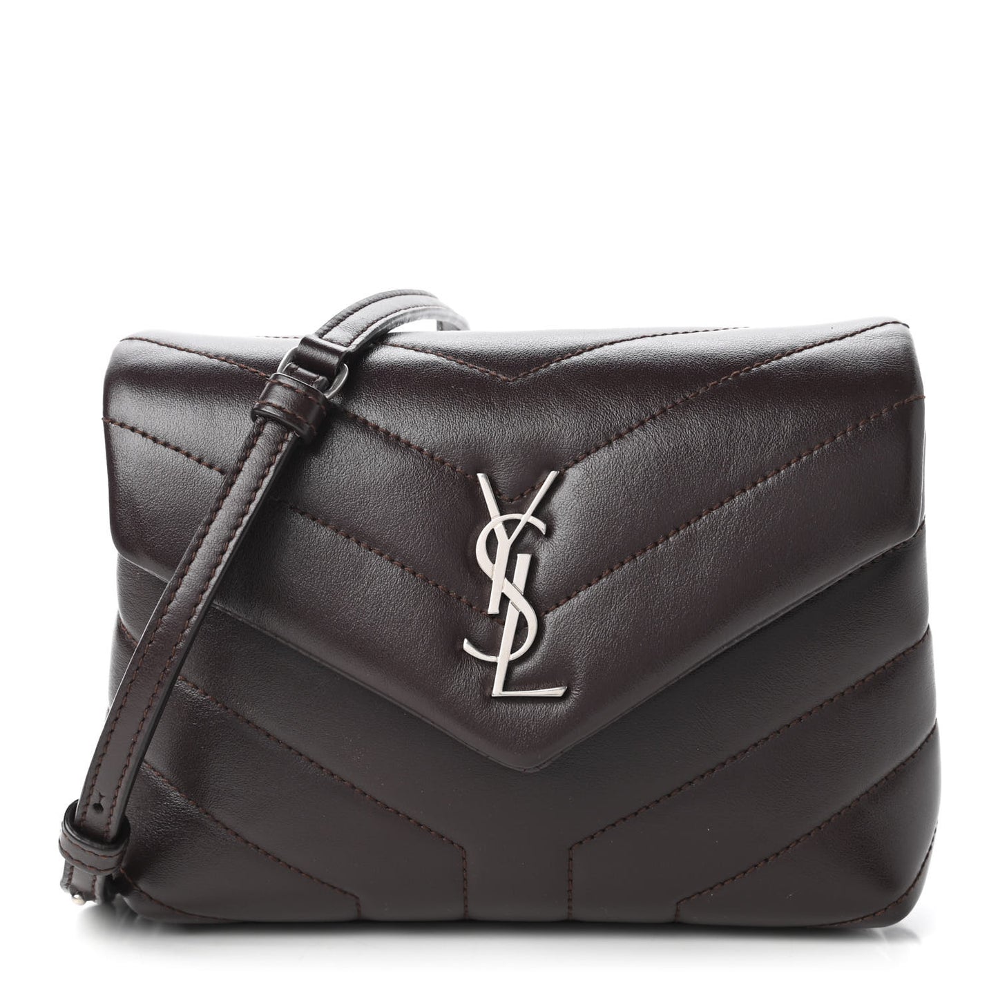 Calfskin Y Quilted Monogram Toy Loulou Monogram Crossbody Bag Black Tulipe