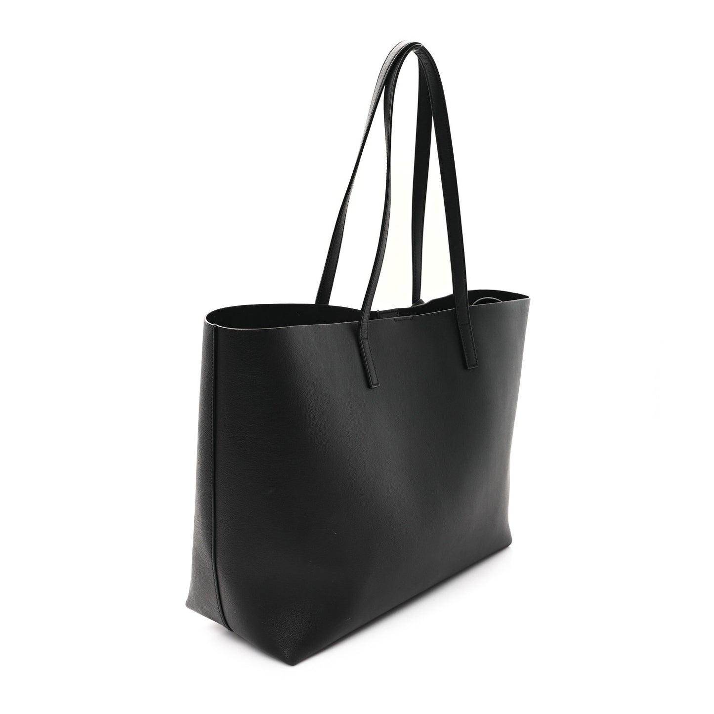 Calfskin Large Shopping Tote Black