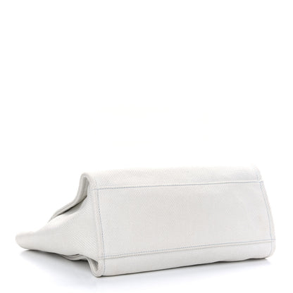 Chanel Canvas Medium Deauville Tote White 3 of 8