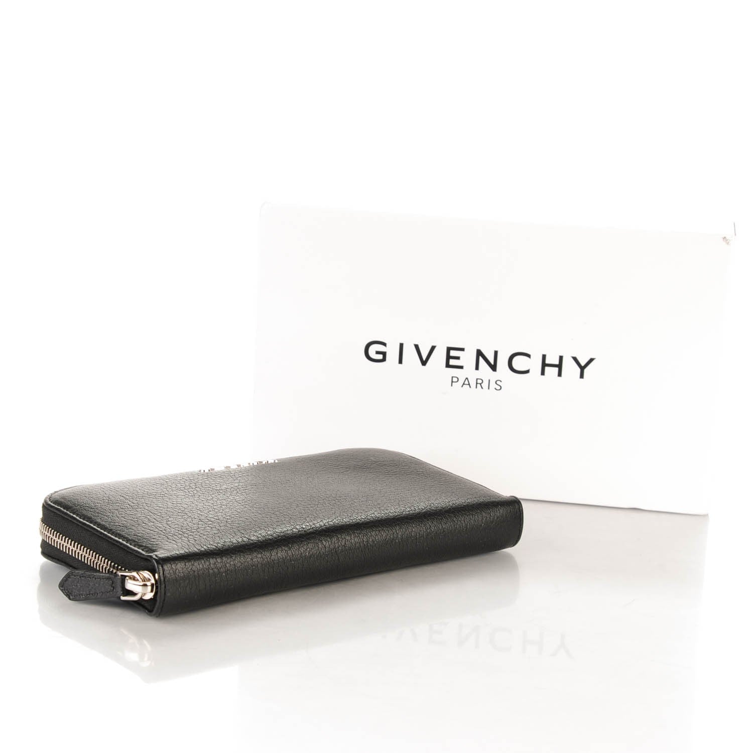 Givenchy Sugar Goatskin Pandora Zip Around Wallet Black 4 of 8