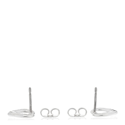 Tiffany Sterling Silver Elsa Peretti 11mm Open Heart Earrings 3 of 4