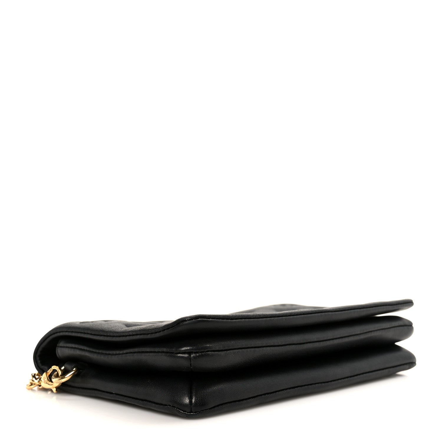 Louis Vuitton Lambskin Embossed Monogram Pochette Coussin Black 4 of 11