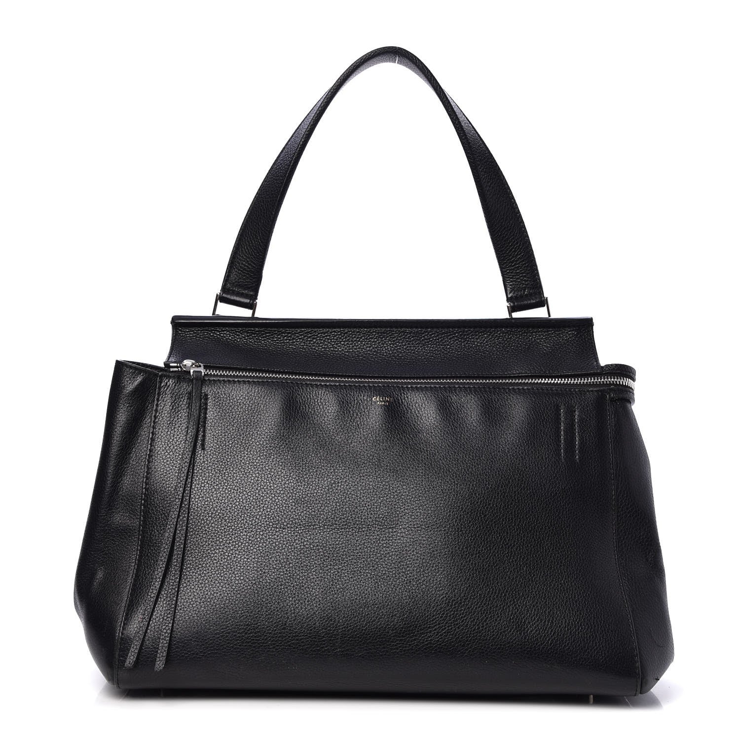 Celine Supple Calfskin Medium Edge Shoulder Bag Black 1 of 11