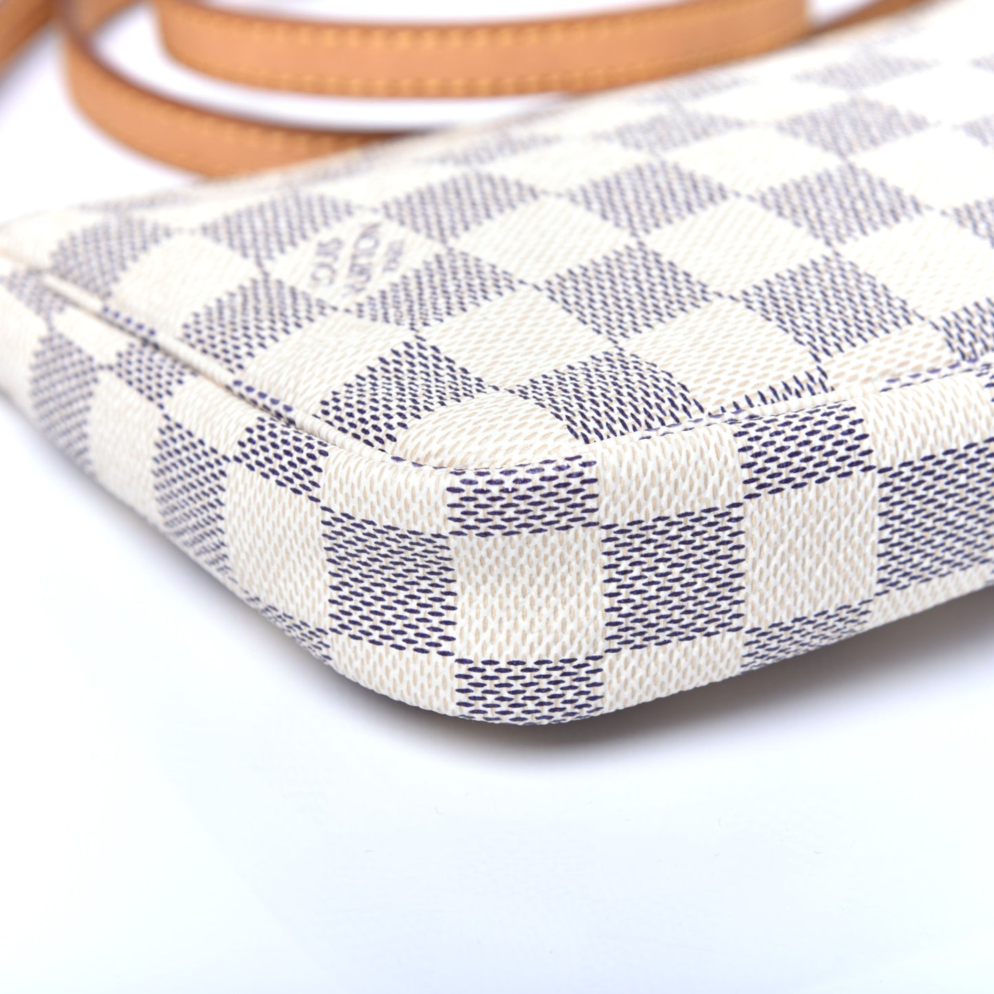 Damier Azur Accessories Pochette Long Strap