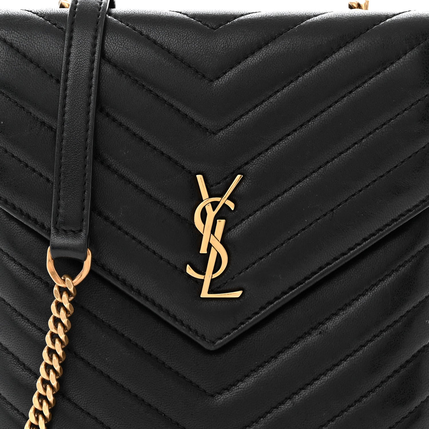 Saint Laurent Lambskin Quilted Double Flap Bag Black 8 of 10