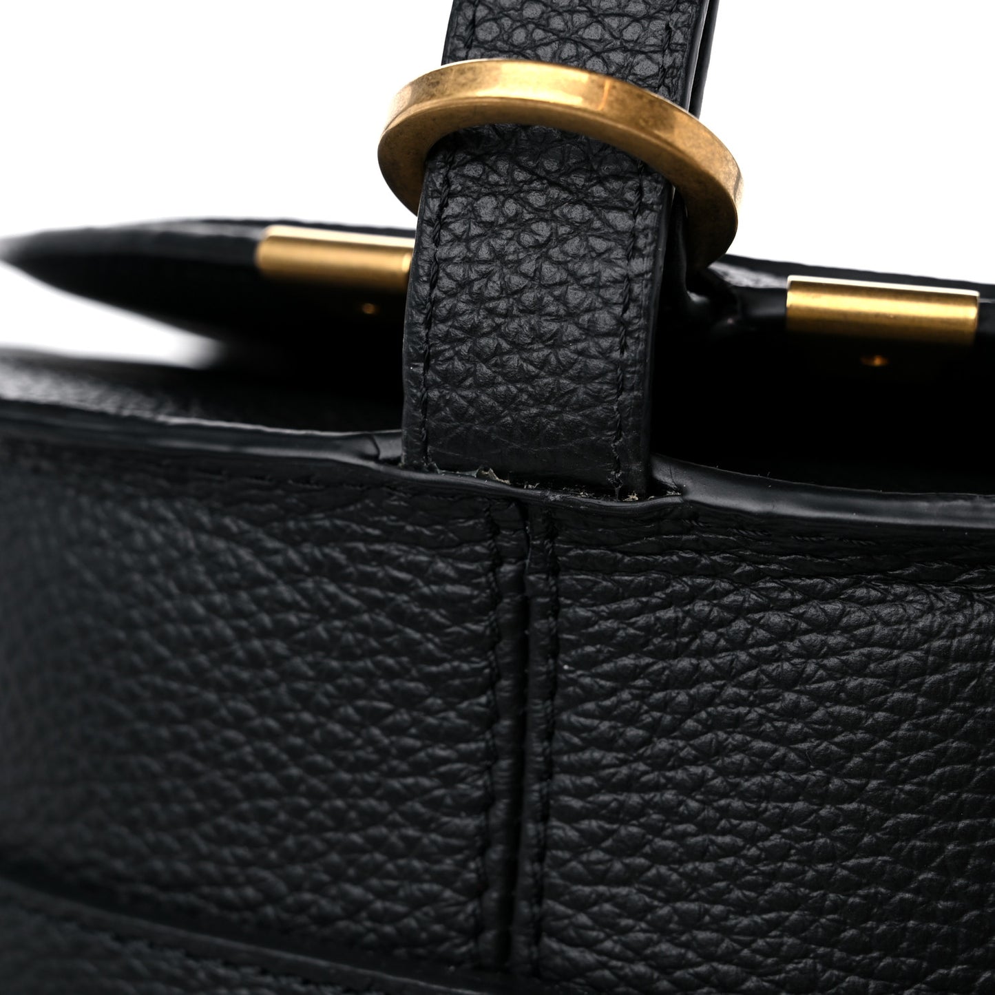 Calfskin Mini Marcie Round Crossbody Bag Black