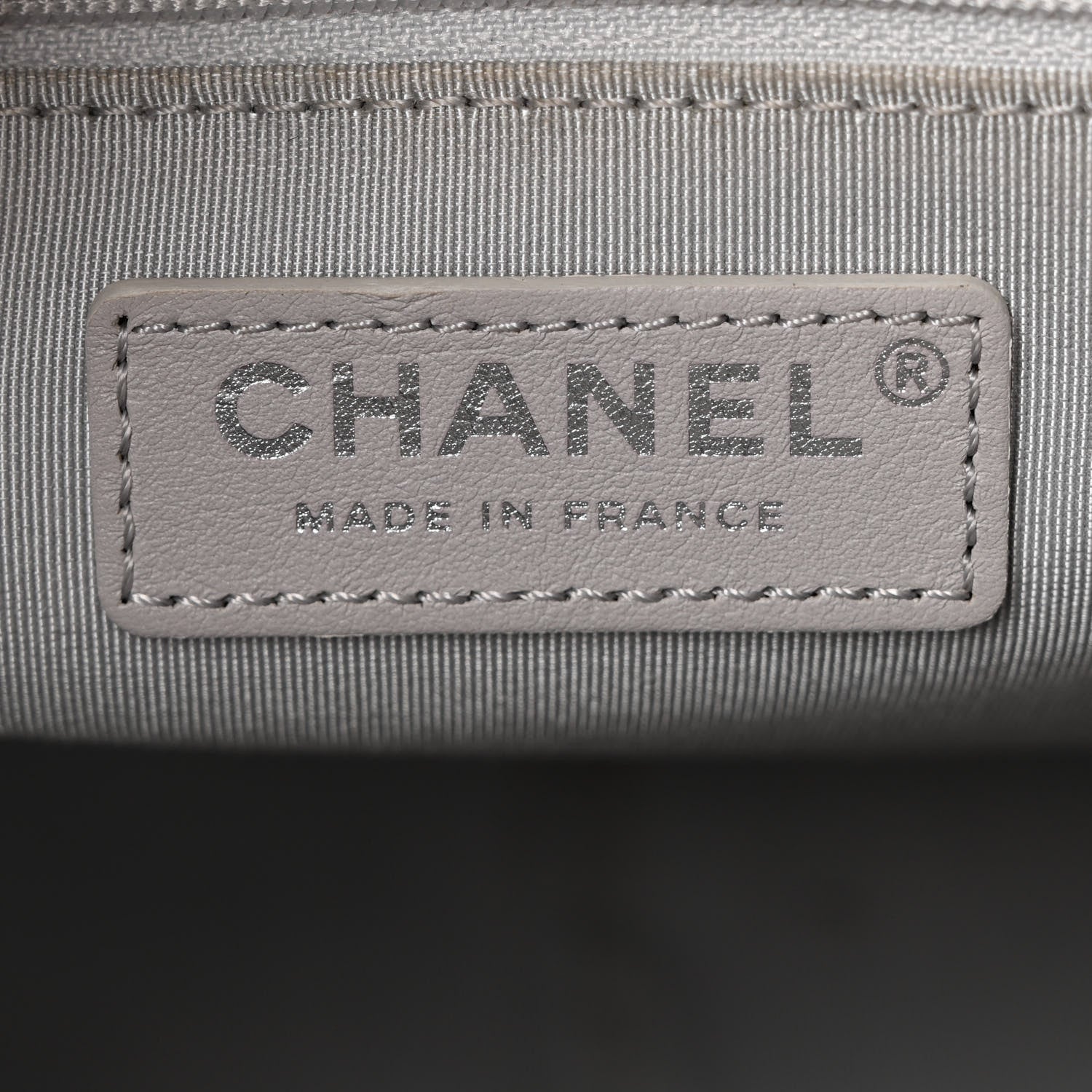 Chanel Calfskin Quilted Ultra Pocket Shopping Tote Grey 6 of 10
