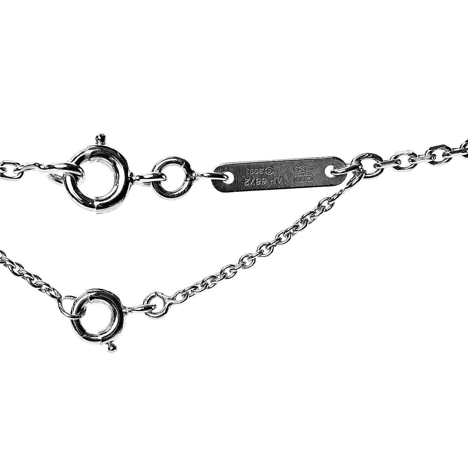 Cartier 18K White Gold Medium Hearts and Symbols Necklace 7 of 7