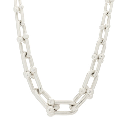Tiffany Sterling Silver HardWear Graduated Link Necklace 1 of 7
