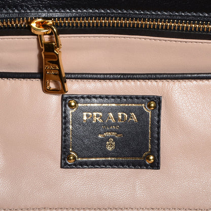 Prada Soft Calf Large Frame Tote Nero Black 9 of 12