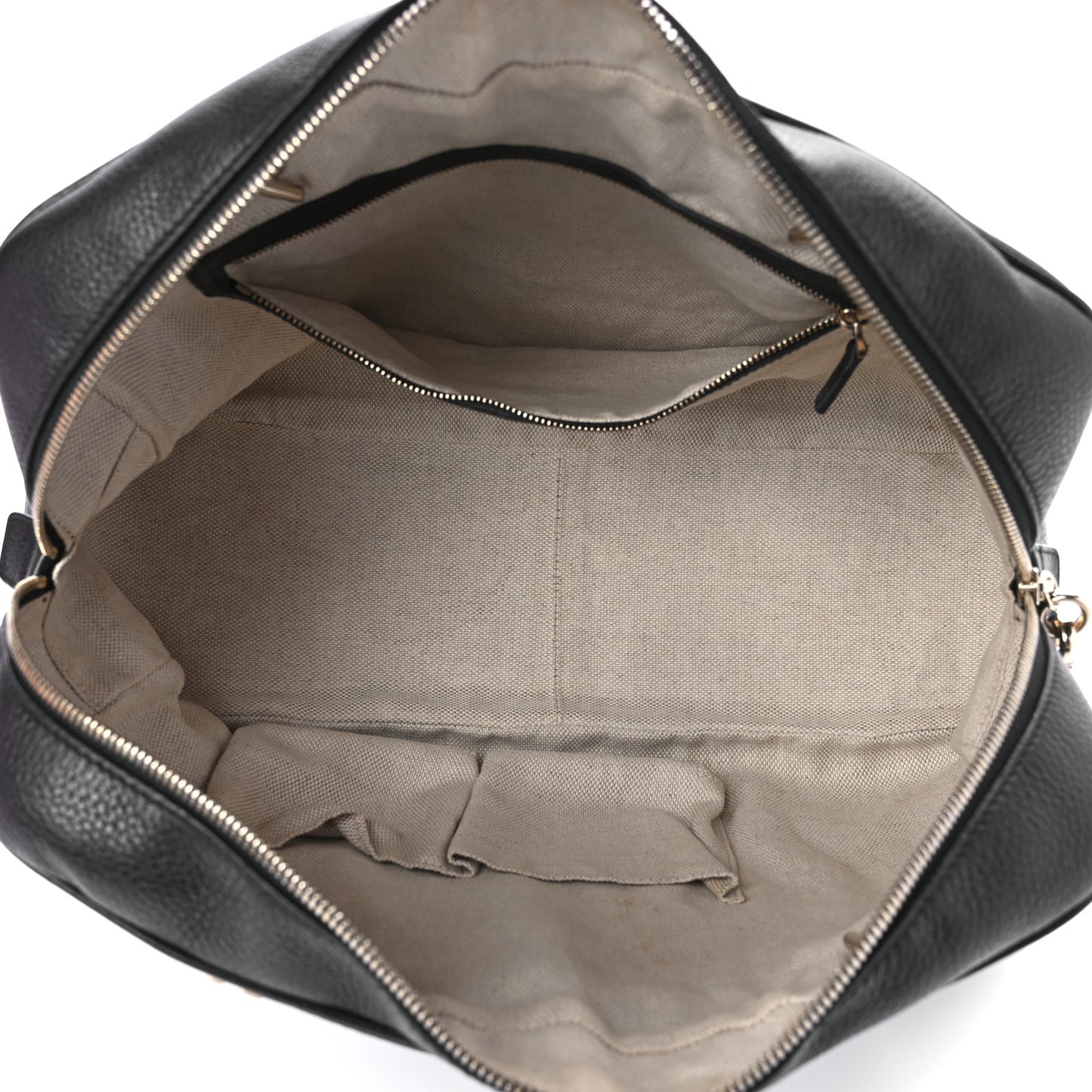 Pebbled Calfskin Medium Soho Bowler Black