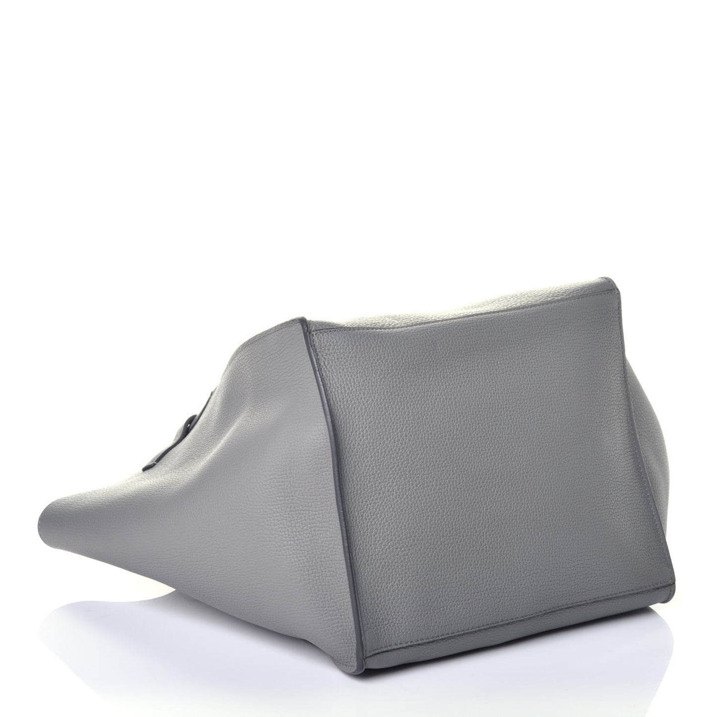 Supple Grained Calfskin Small Big Bag Grey