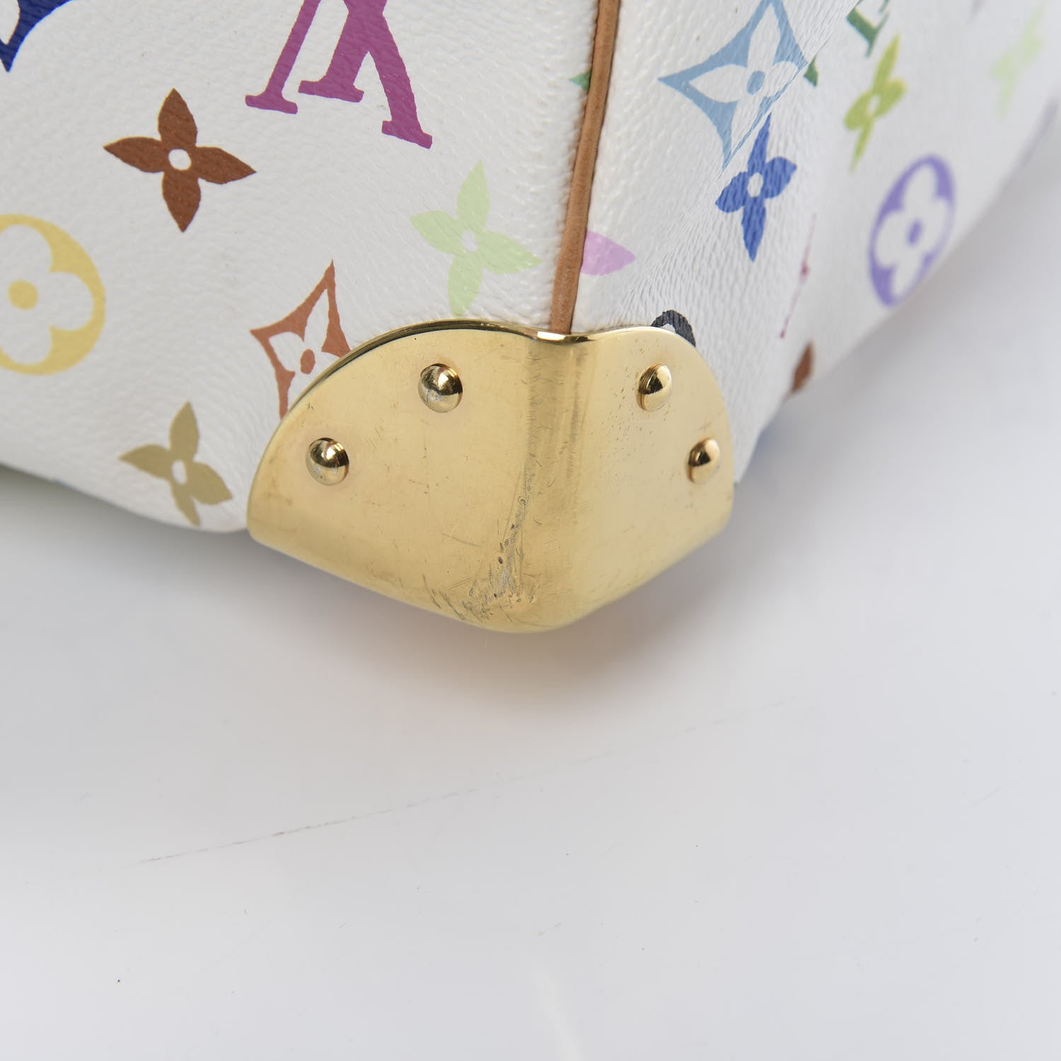 Louis Vuitton Monogram Multicolor Keepall 45 White 9 of 14