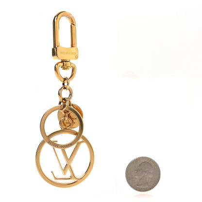 Louis Vuitton LV Circle Bag Charm Key Holder Gold 2 of 4