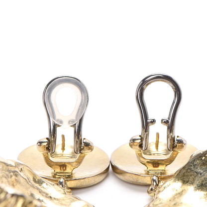 Gucci Interlocking GG Lionhead Clip On Earrings Gold 5 of 6