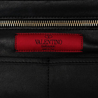 Valentino Garavani Vitello Medium Rockstud Tote Black 6 of 18