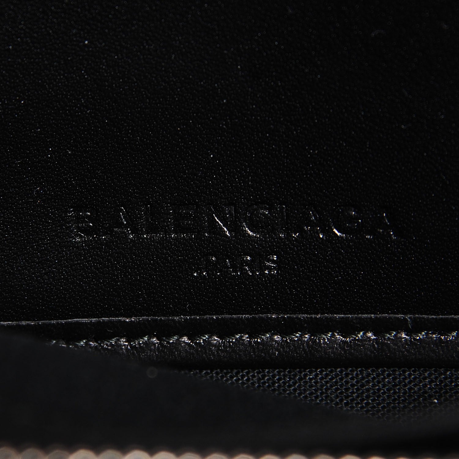 Balenciaga Smooth Calfskin Metallic Patent Giant 12 Silver Hardware Continental Zip Around Wallet Black 8 of 10