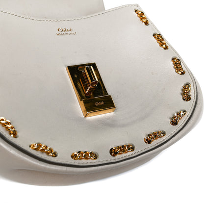 Chloe Calfskin Mini Drew Chain Shoulder Bag White 6 of 15