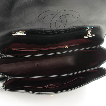 Chanel Lambskin Quilted Large Trendy CC Dual Handle Flap Bag Black 6 of 8