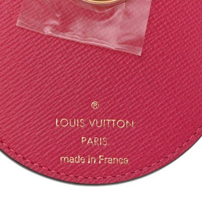 Louis Vuitton Damier Azur 2021 Christmas Animation Hollywood Bag Charm Key Ring Fuchsia 3 of 4