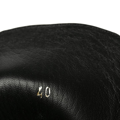 Fendi Fabric Jacquard Vitello FF Domino 50mm Biker Boots 40 Black Asfalto 9 of 10