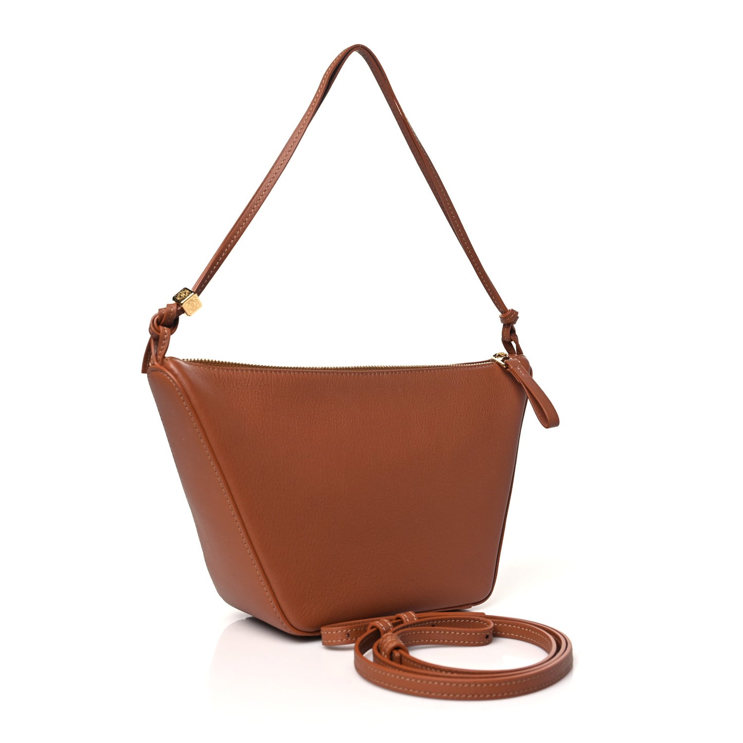 Calfskin Mini Hammock Hobo Tan