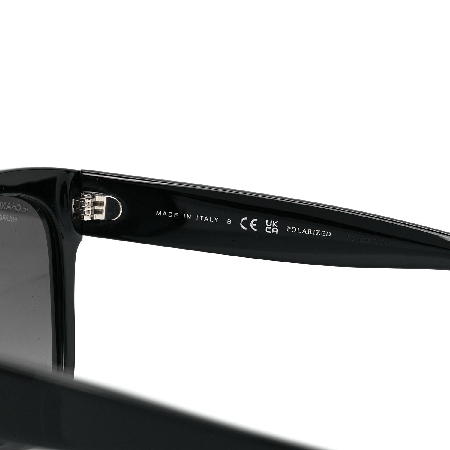 Chanel Acetate Polarized Square CC Sunglasses 5380 Black 6 of 8