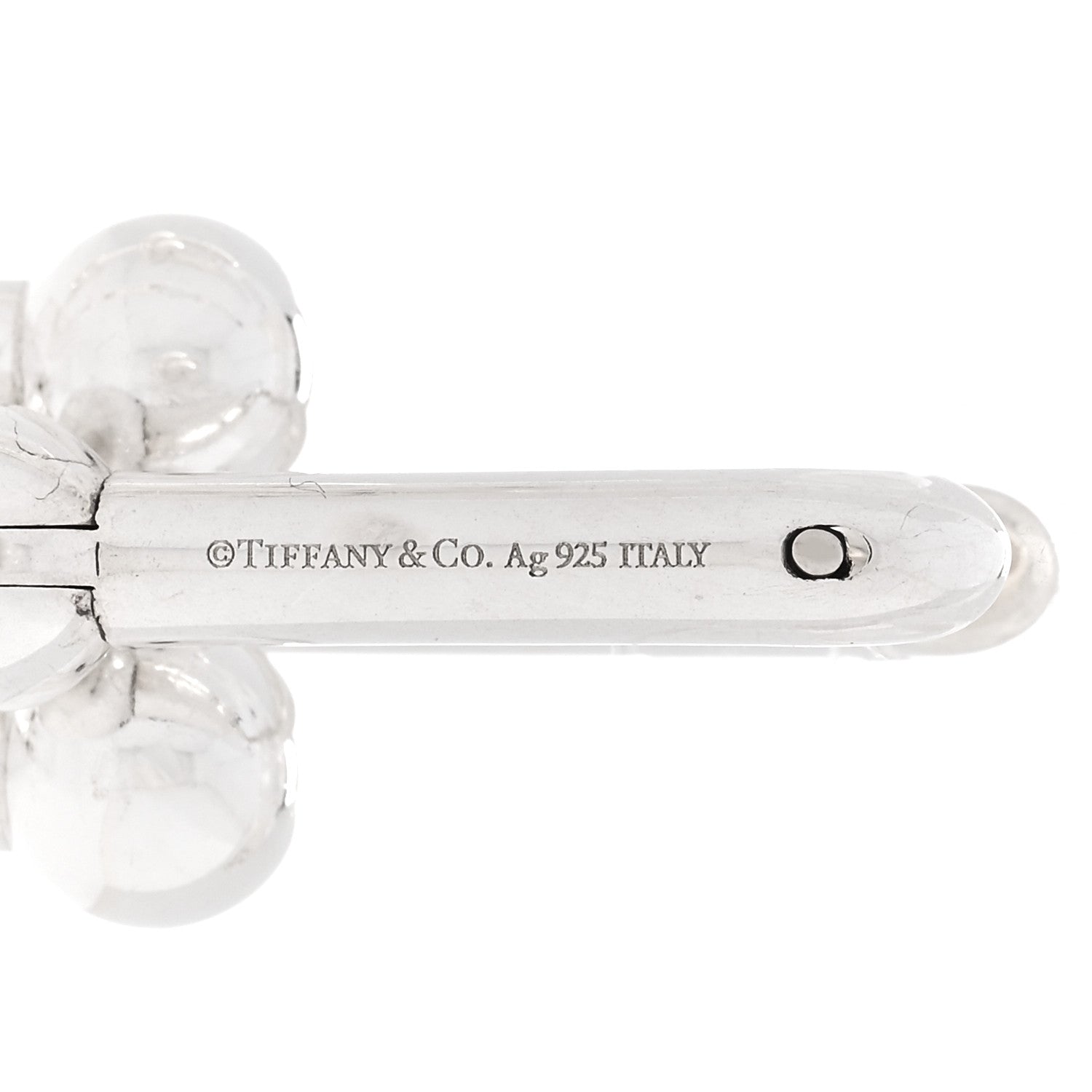 Tiffany Sterling Silver HardWear Graduated Link Earrings 3 of 4