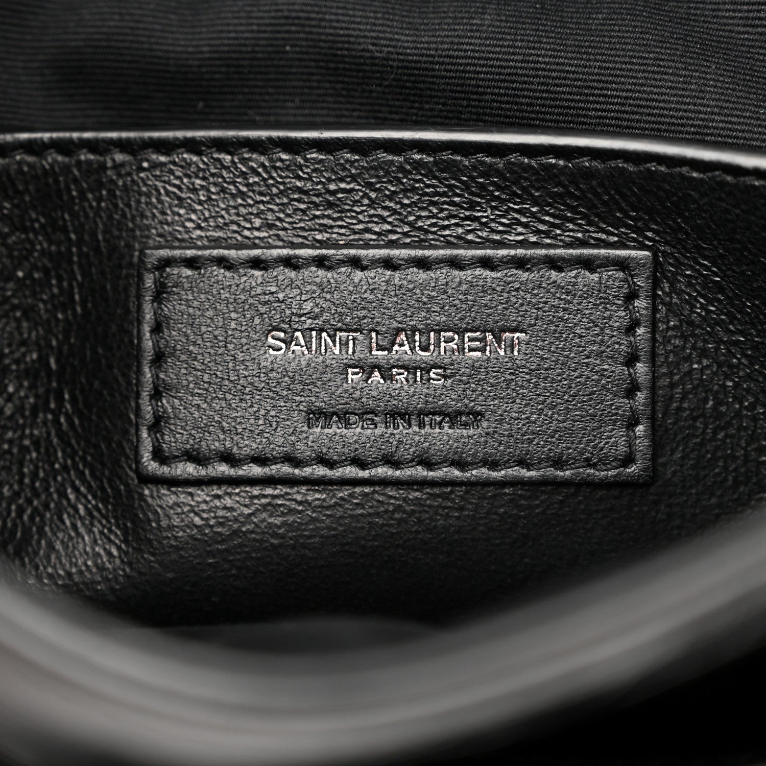 Saint Laurent Crinkled Lambskin Matelasse Monogram Baby Niki Chain Satchel Black 7 of 12