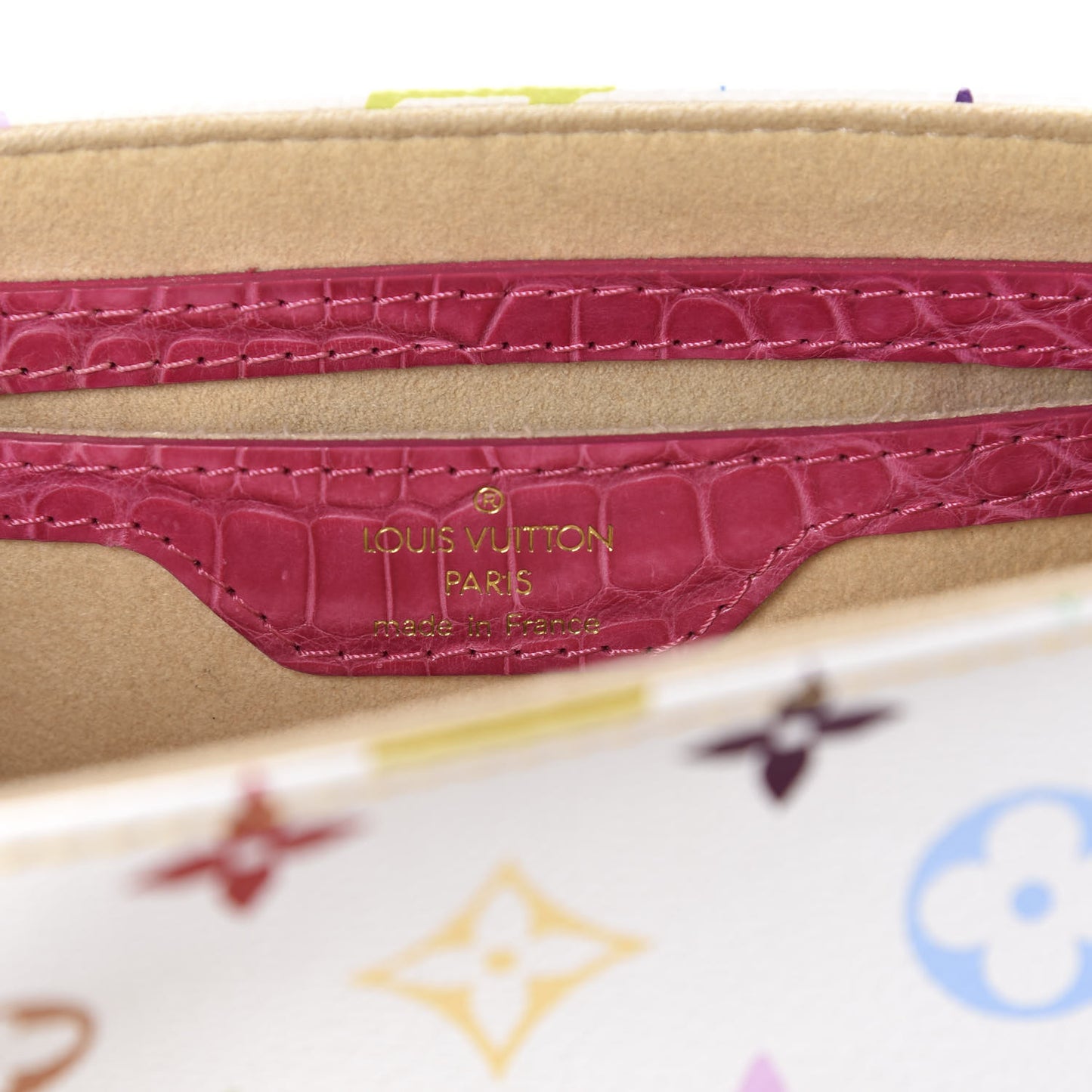 Alligator Monogram Multicolor Marilyn White