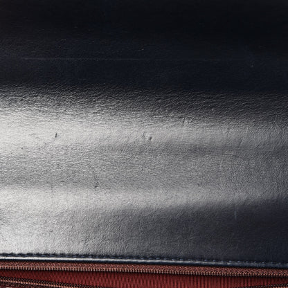 Chanel Calfskin Embossed New Medium Paris Salzburg Boy Flap Navy 11 of 11