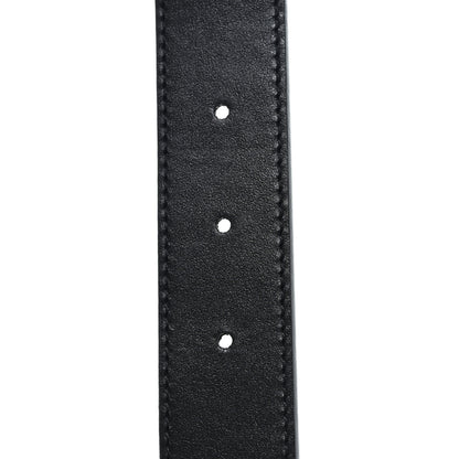 Gucci GG Supreme Monogram Plutone Calfskin Double G Reversible 30mm Belt 105 42 Beige Ebony New Acero 4 of 6