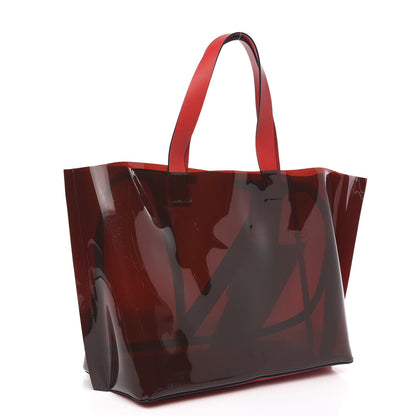 Valentino Garavani PVC Vlogo Escape Tote Red 4 of 10